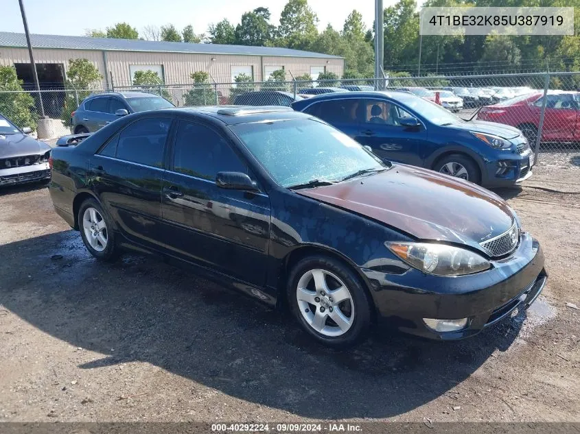 4T1BE32K85U387919 2005 Toyota Camry Se