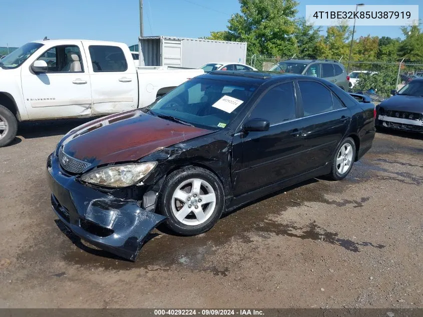 4T1BE32K85U387919 2005 Toyota Camry Se