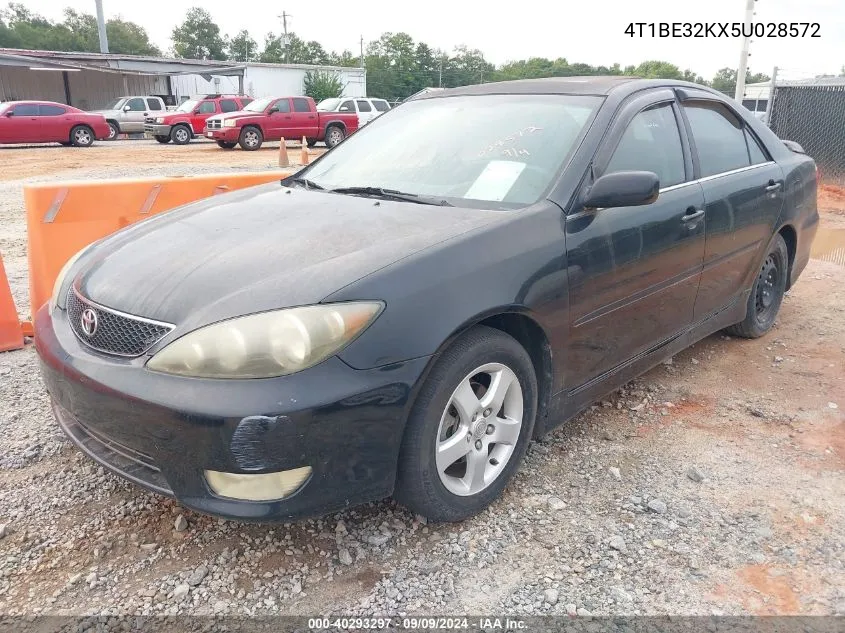 4T1BE32KX5U028572 2005 Toyota Camry Se