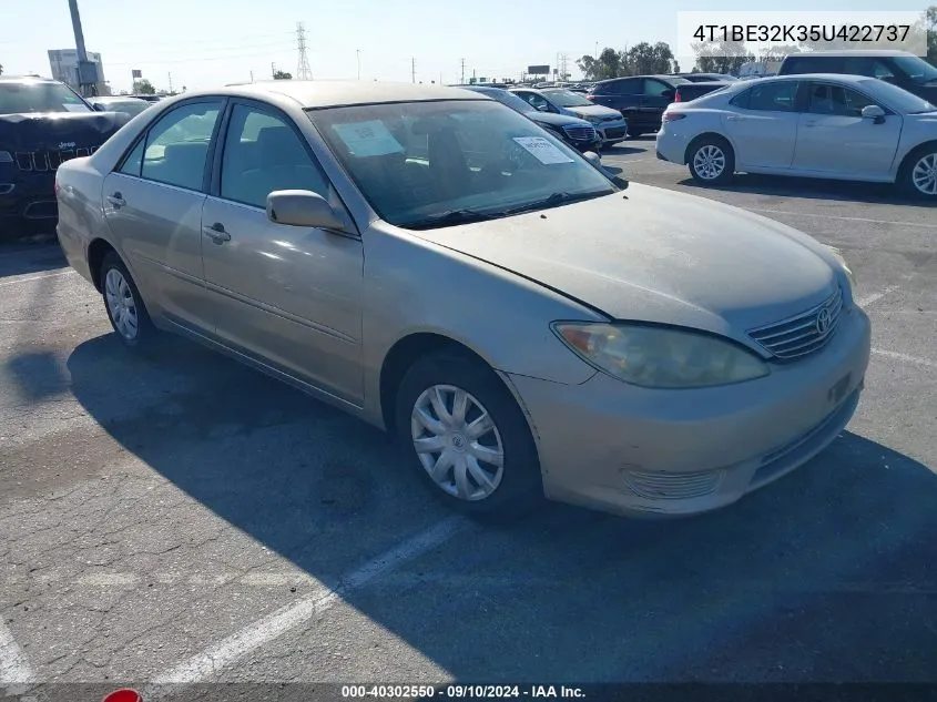 2005 Toyota Camry Le VIN: 4T1BE32K35U422737 Lot: 40302550