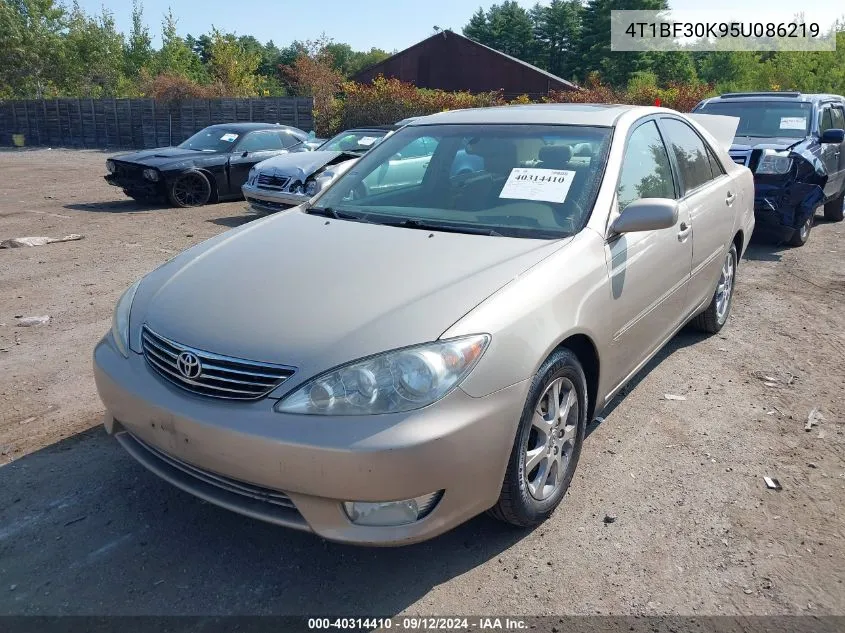 2005 Toyota Camry Xle V6 VIN: 4T1BF30K95U086219 Lot: 40314410