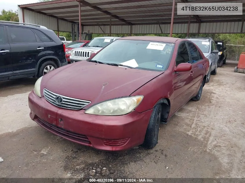 4T1BE32K65U034238 2005 Toyota Camry Le