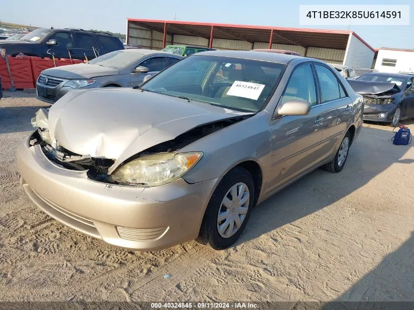 2005 Toyota Camry Le/Xle/Se VIN: 4T1BE32K85U614591 Lot: 40324845