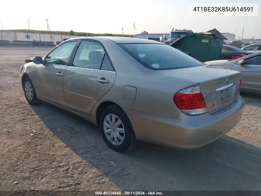 2005 Toyota Camry Le/Xle/Se VIN: 4T1BE32K85U614591 Lot: 40324845