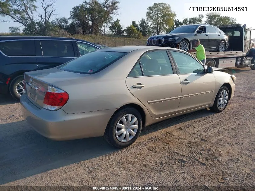 2005 Toyota Camry Le/Xle/Se VIN: 4T1BE32K85U614591 Lot: 40324845