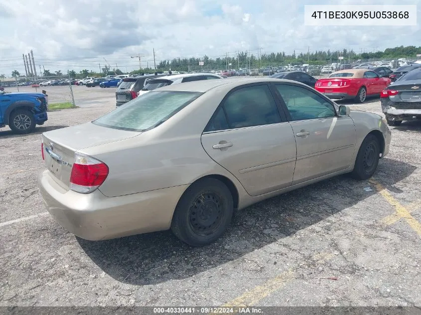 2005 Toyota Camry Le/Xle/Se VIN: 4T1BE30K95U053868 Lot: 40330441