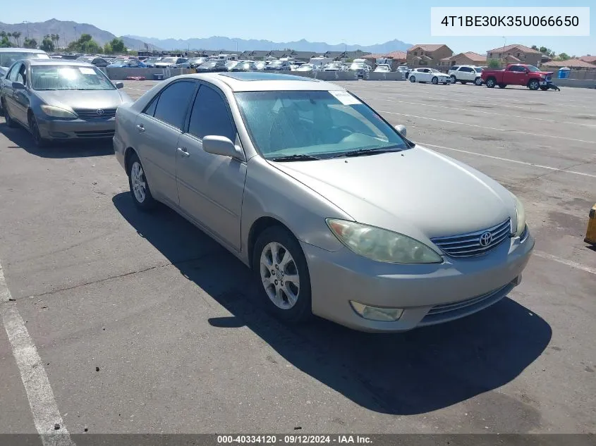 2005 Toyota Camry Xle VIN: 4T1BE30K35U066650 Lot: 40334120