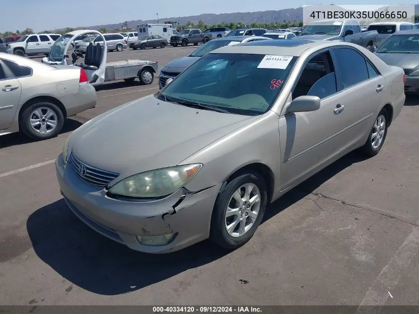 2005 Toyota Camry Xle VIN: 4T1BE30K35U066650 Lot: 40334120