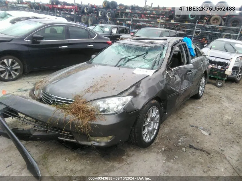 2005 Toyota Camry Se VIN: 4T1BE32K75U562483 Lot: 40343655