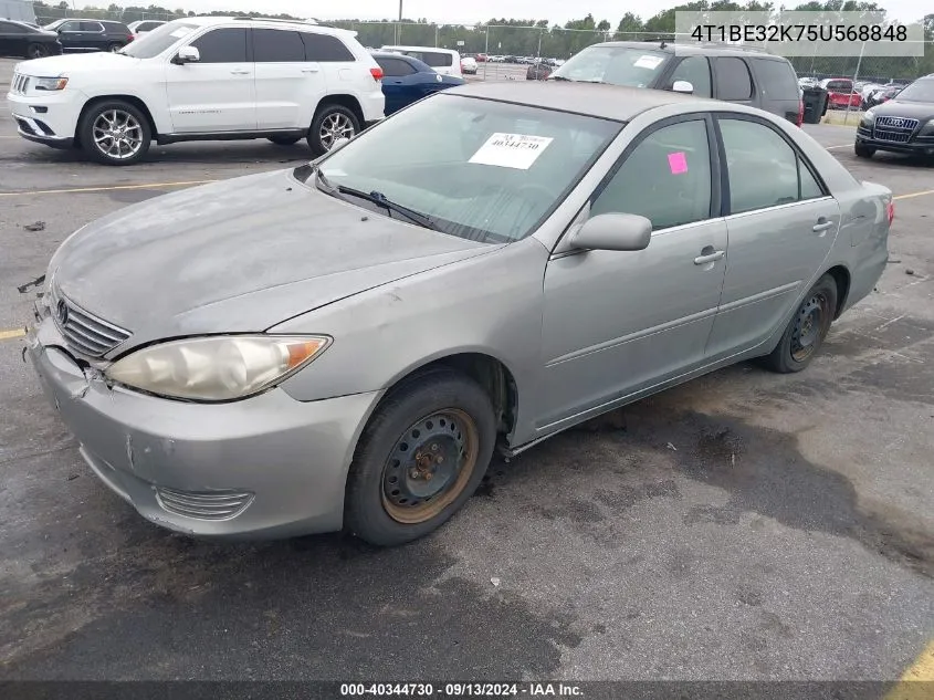 2005 Toyota Camry Le VIN: 4T1BE32K75U568848 Lot: 40344730