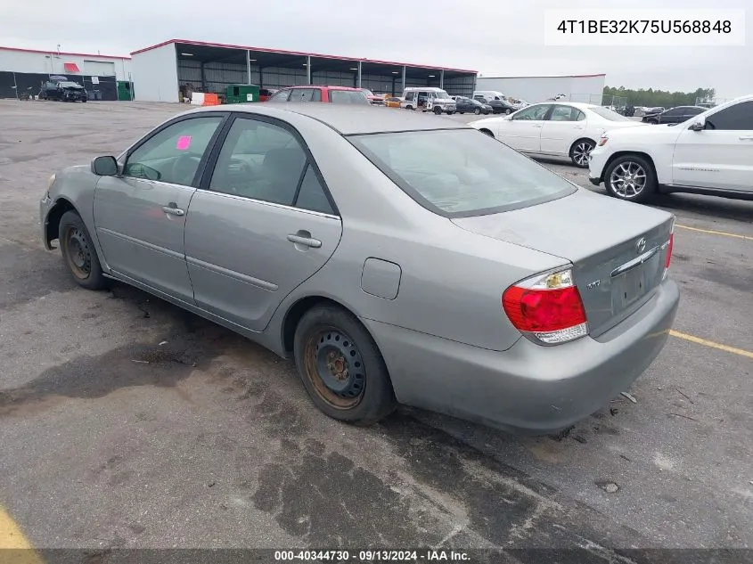 2005 Toyota Camry Le VIN: 4T1BE32K75U568848 Lot: 40344730