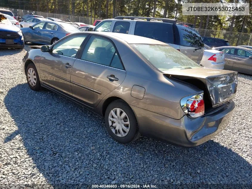 2005 Toyota Camry Std VIN: JTDBE32K653025453 Lot: 40346603