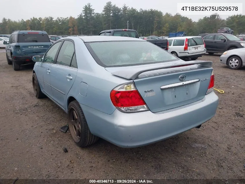 2005 Toyota Camry Le VIN: 4T1BE32K75U529578 Lot: 40346713