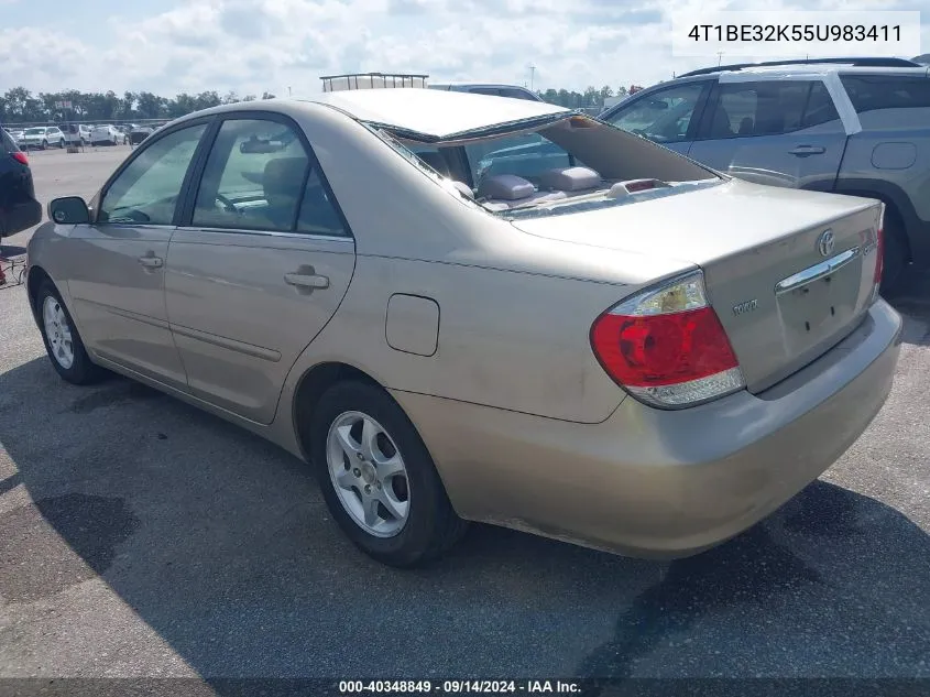 2005 Toyota Camry Le/Xle/Se VIN: 4T1BE32K55U983411 Lot: 40348849