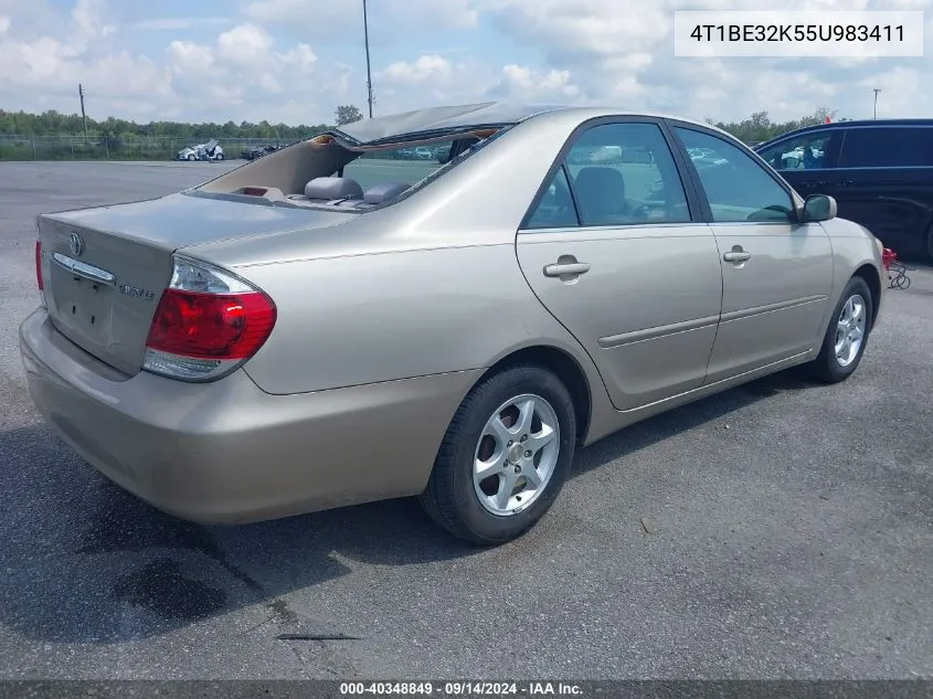 2005 Toyota Camry Le/Xle/Se VIN: 4T1BE32K55U983411 Lot: 40348849