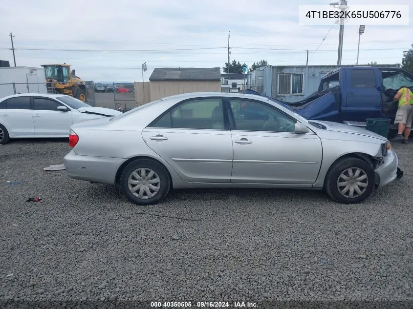 2005 Toyota Camry Le/Xle/Se VIN: 4T1BE32K65U506776 Lot: 40350505