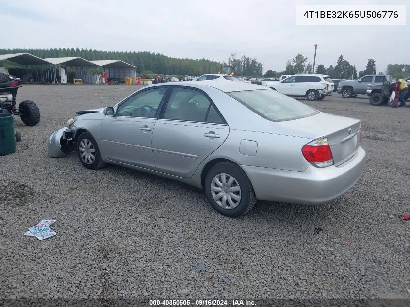 2005 Toyota Camry Le/Xle/Se VIN: 4T1BE32K65U506776 Lot: 40350505