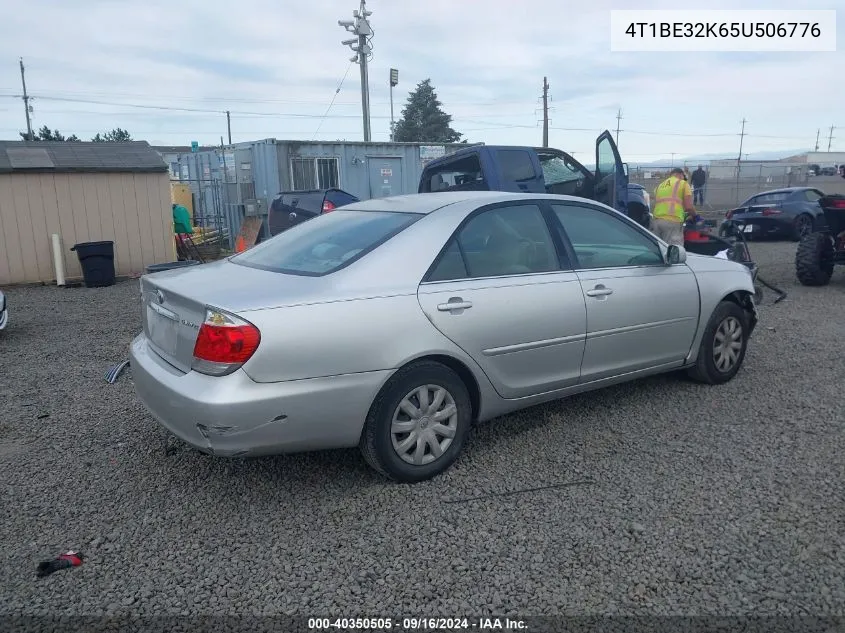 2005 Toyota Camry Le/Xle/Se VIN: 4T1BE32K65U506776 Lot: 40350505