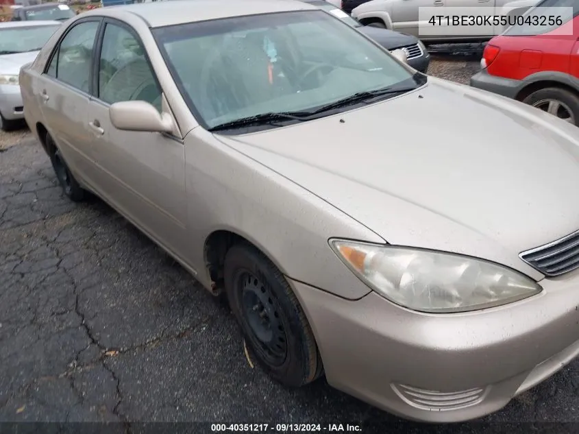 2005 Toyota Camry Le VIN: 4T1BE30K55U043256 Lot: 40351217