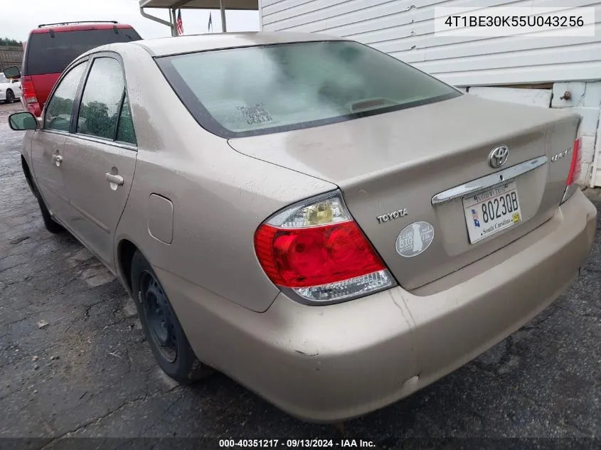 2005 Toyota Camry Le VIN: 4T1BE30K55U043256 Lot: 40351217