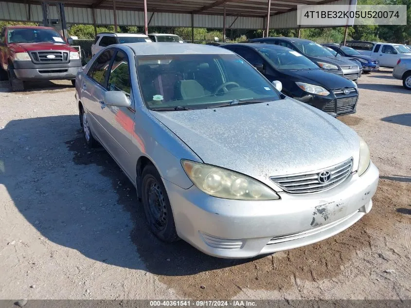 2005 Toyota Camry Le VIN: 4T1BE32K05U520074 Lot: 40361541