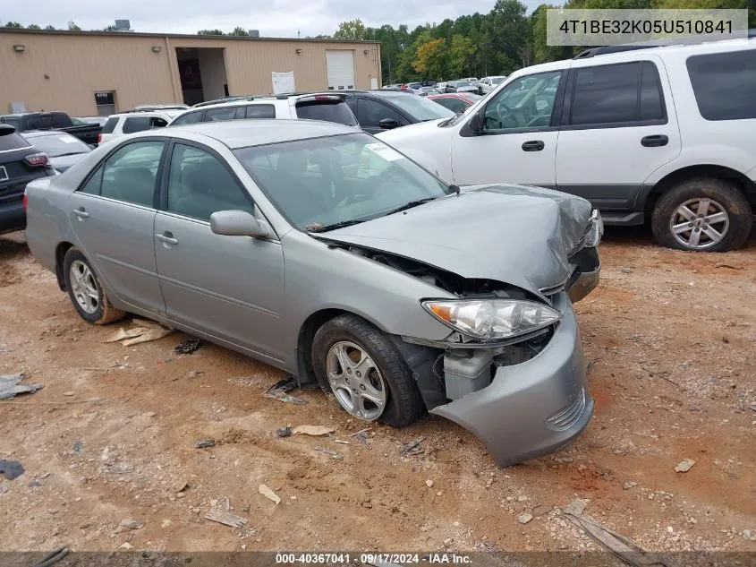 4T1BE32K05U510841 2005 Toyota Camry Le