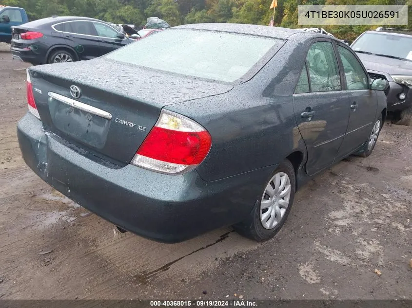 2005 Toyota Camry Xle VIN: 4T1BE30K05U026591 Lot: 40368015