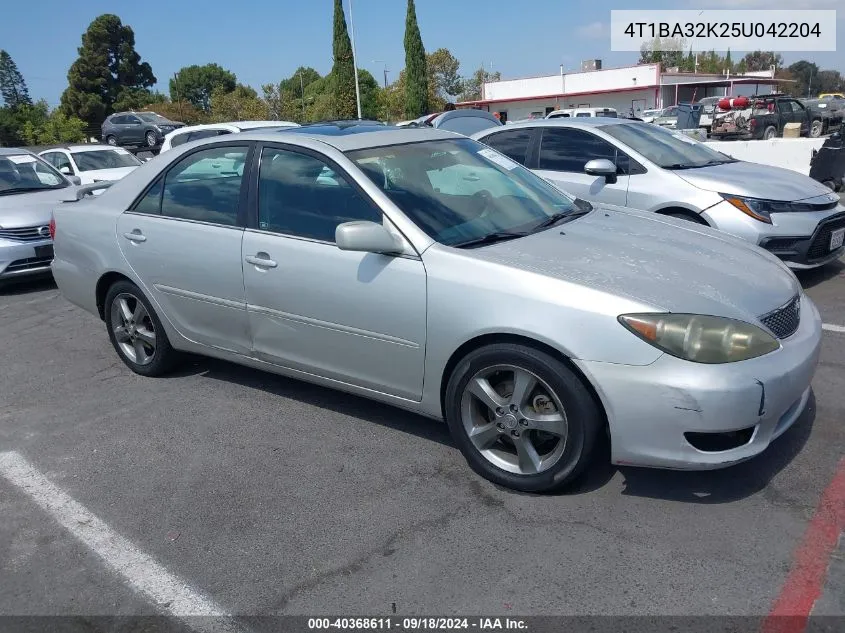 2005 Toyota Camry Se V6 VIN: 4T1BA32K25U042204 Lot: 40368611