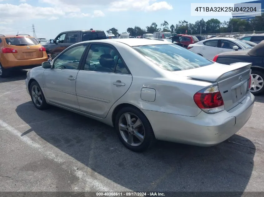 2005 Toyota Camry Se V6 VIN: 4T1BA32K25U042204 Lot: 40368611