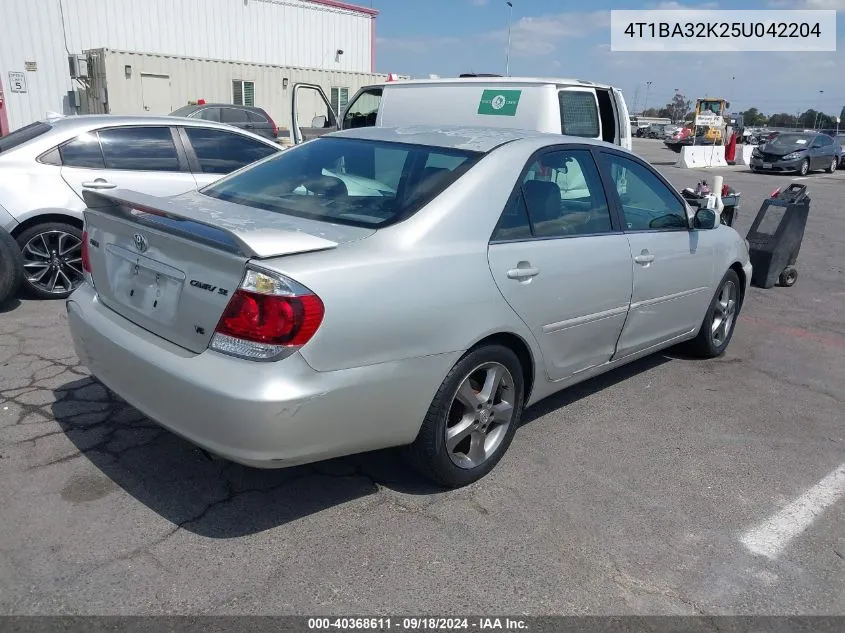 4T1BA32K25U042204 2005 Toyota Camry Se V6