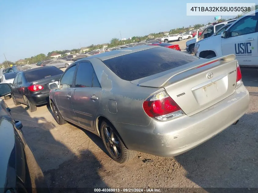 4T1BA32K55U050538 2005 Toyota Camry Se V6