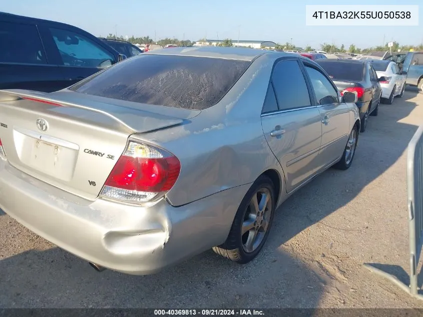 2005 Toyota Camry Se V6 VIN: 4T1BA32K55U050538 Lot: 40369813