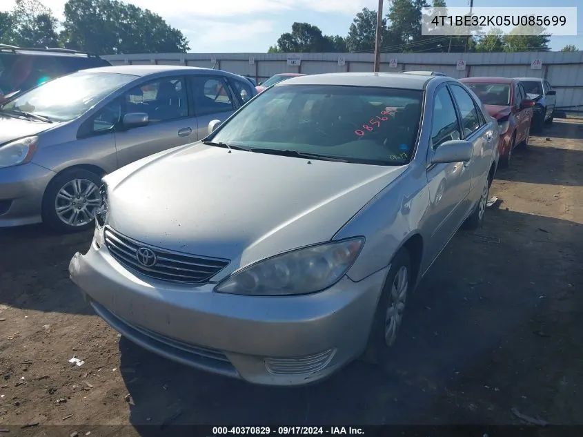 2005 Toyota Camry Le VIN: 4T1BE32K05U085699 Lot: 40370829