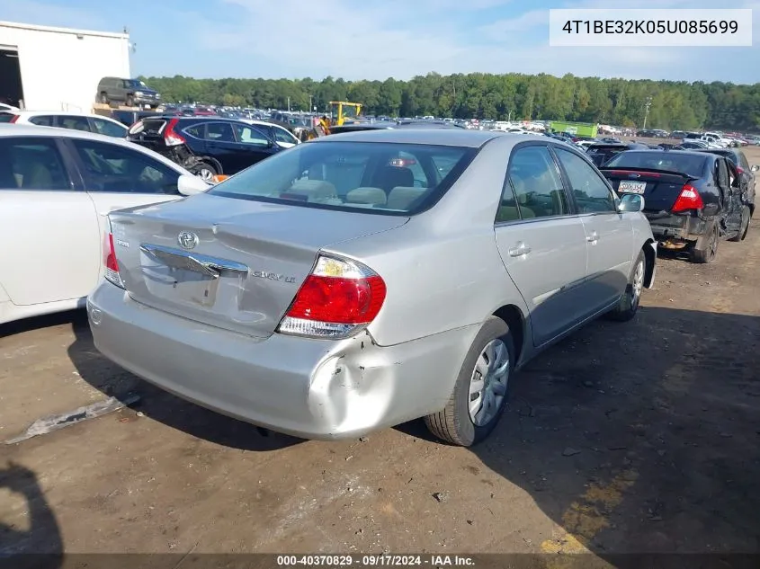 2005 Toyota Camry Le VIN: 4T1BE32K05U085699 Lot: 40370829