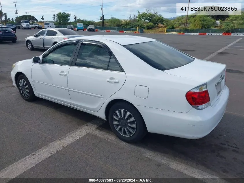 2005 Toyota Camry Le VIN: 4T1BE30K75U023865 Lot: 40377583