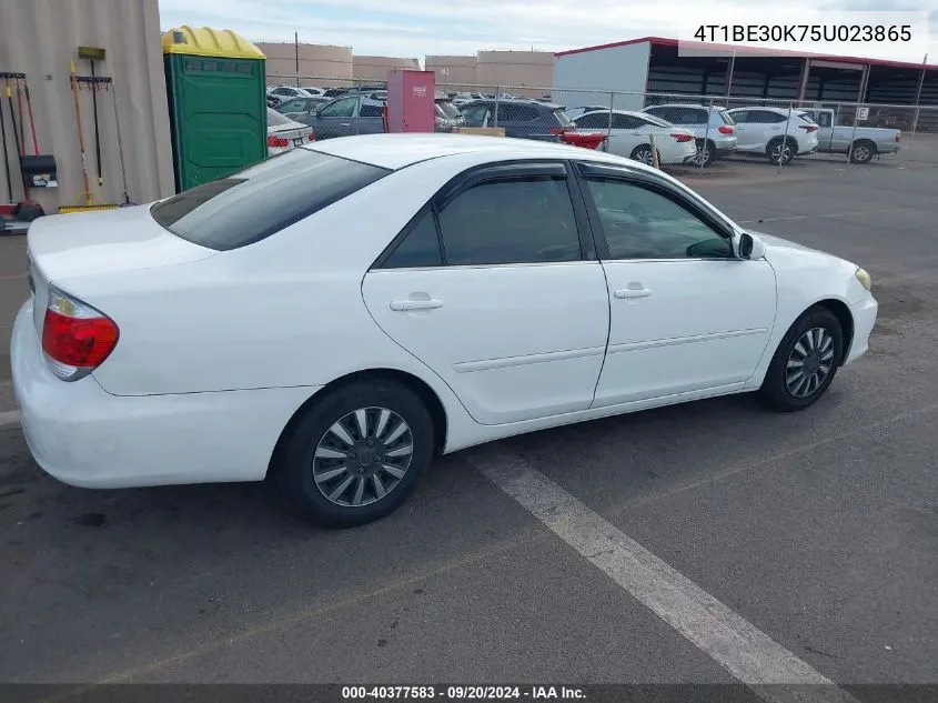 2005 Toyota Camry Le VIN: 4T1BE30K75U023865 Lot: 40377583