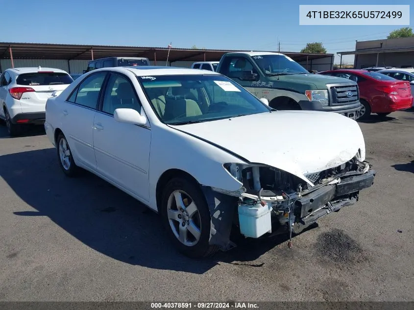 2005 Toyota Camry Se VIN: 4T1BE32K65U572499 Lot: 40378591