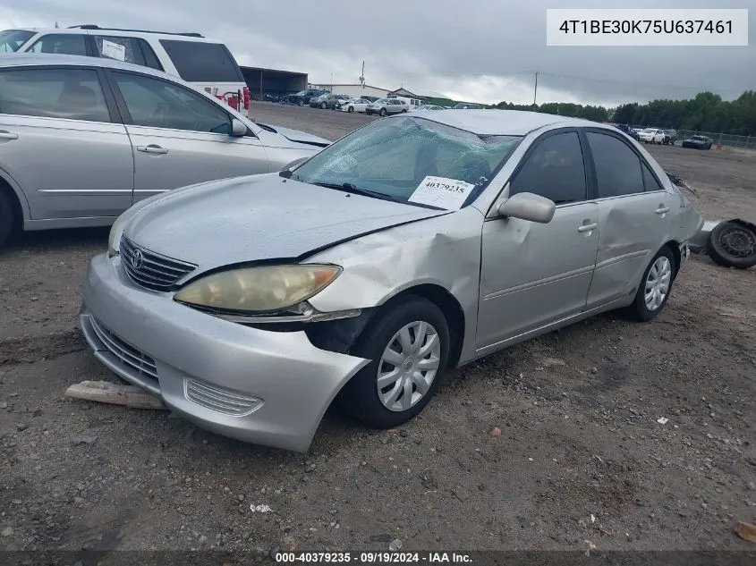 2005 Toyota Camry Le VIN: 4T1BE30K75U637461 Lot: 40379235