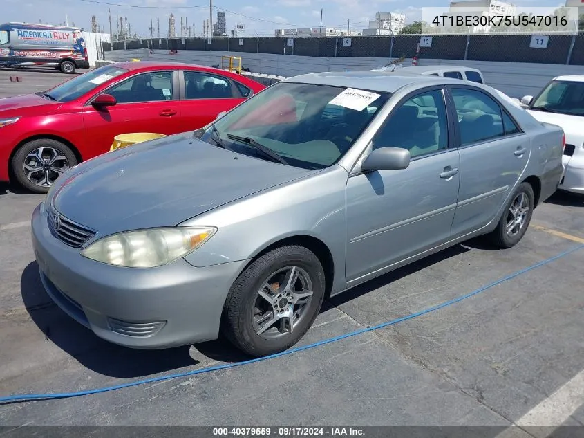 2005 Toyota Camry Le VIN: 4T1BE30K75U547016 Lot: 40379559