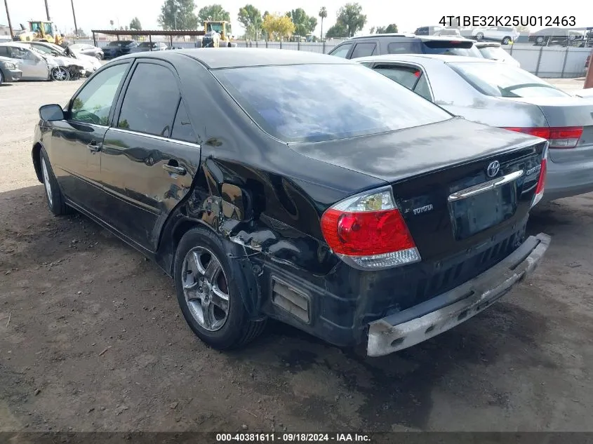 2005 Toyota Camry Le/Xle/Se VIN: 4T1BE32K25U012463 Lot: 40381611