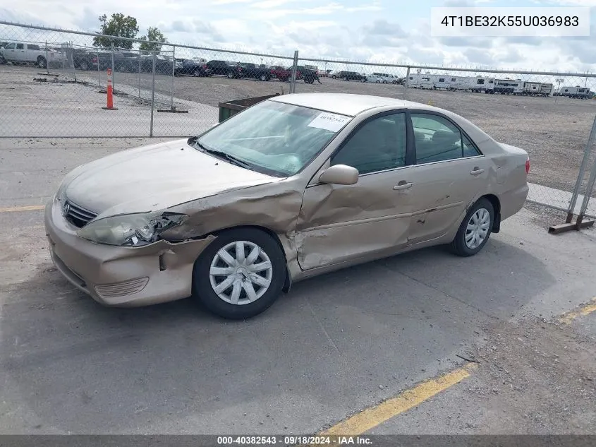 2005 Toyota Camry Le VIN: 4T1BE32K55U036983 Lot: 40382543