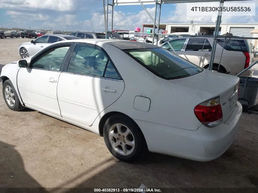 2005 Toyota Camry Le VIN: 4T1BE30K35U585536 Lot: 40382913