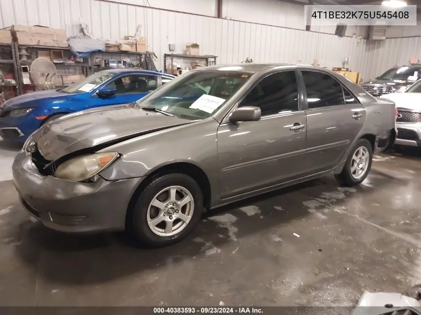 2005 Toyota Camry Le VIN: 4T1BE32K75U545408 Lot: 40383593