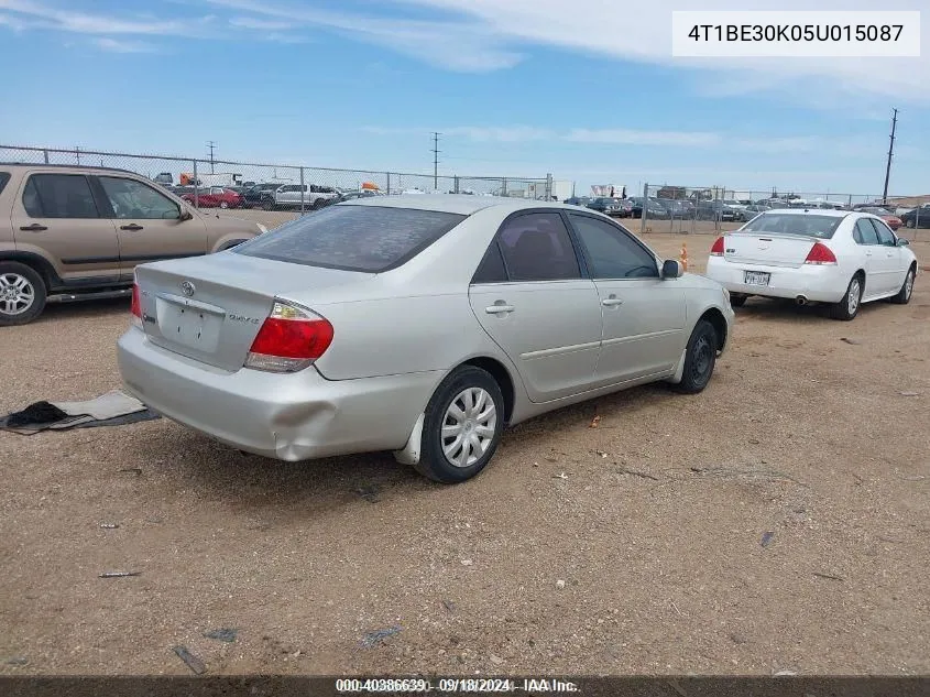 2005 Toyota Camry Le VIN: 4T1BE30K05U015087 Lot: 40386639