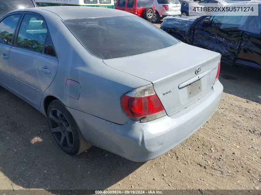 4T1BE32KX5U571274 2005 Toyota Camry Le