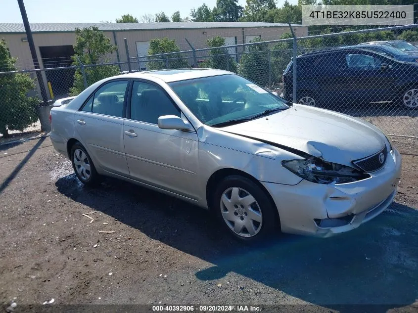 2005 Toyota Camry Se VIN: 4T1BE32K85U522400 Lot: 40392906