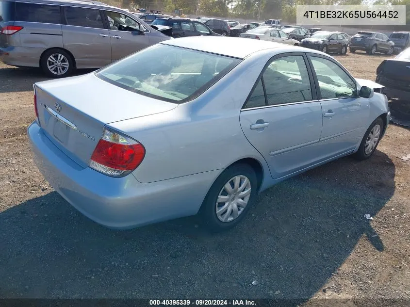 2005 Toyota Camry Le VIN: 4T1BE32K65U564452 Lot: 40395339