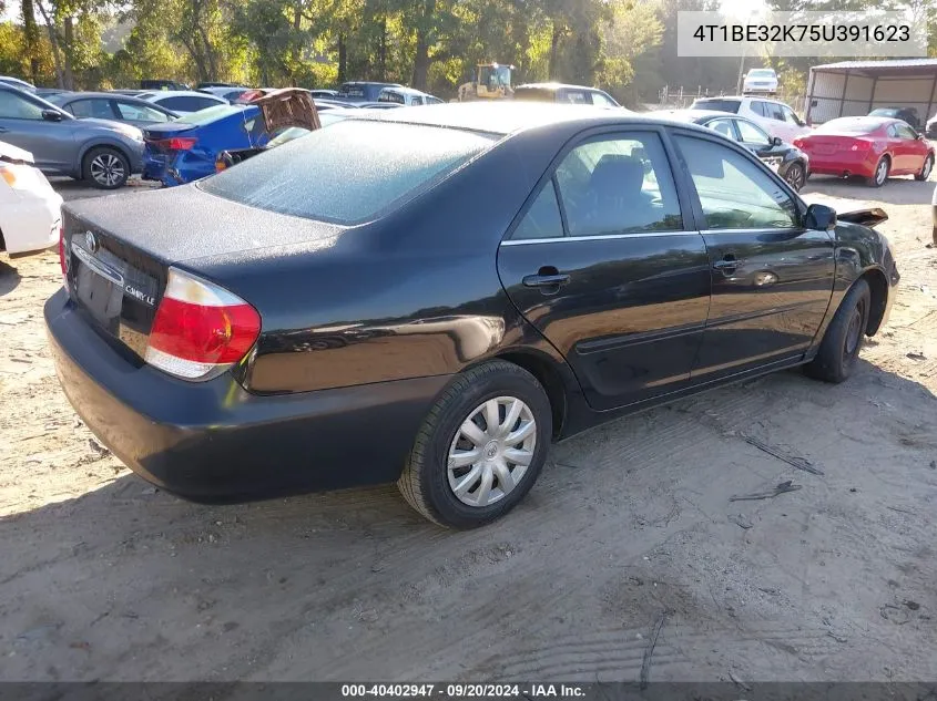 2005 Toyota Camry Le VIN: 4T1BE32K75U391623 Lot: 40402947