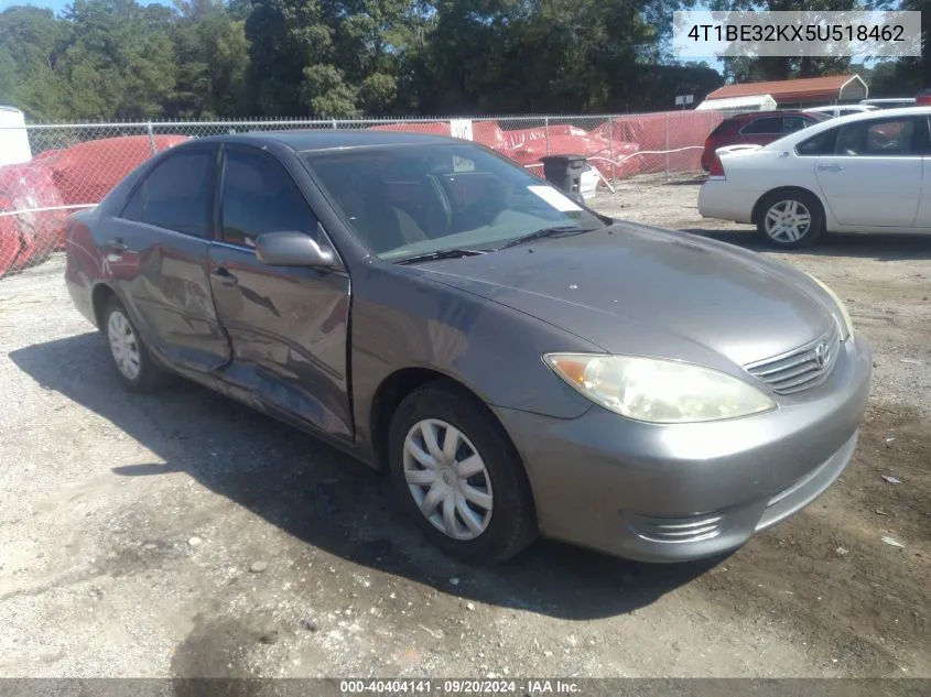 2005 Toyota Camry Le VIN: 4T1BE32KX5U518462 Lot: 40404141