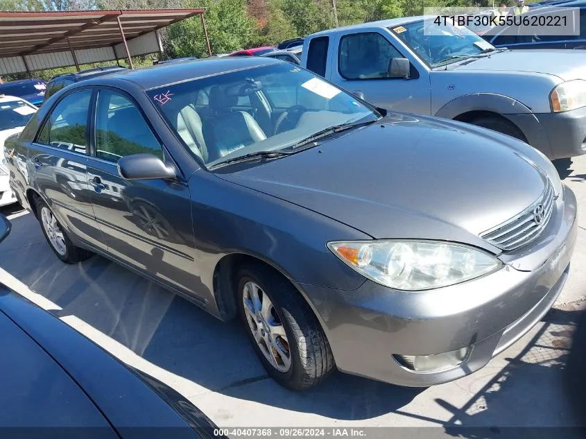 2005 Toyota Camry Xle V6 VIN: 4T1BF30K55U620221 Lot: 40407368